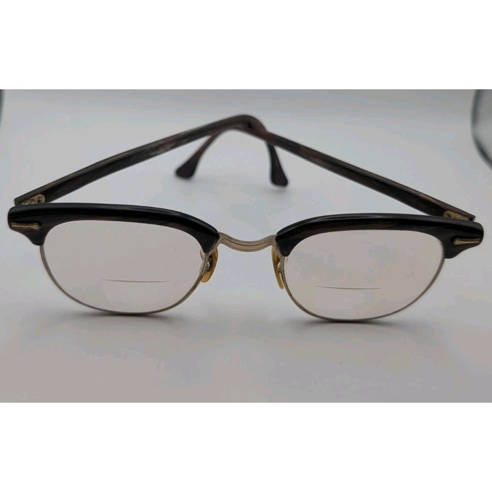 Vintage Shuron Ronsir Browline Eyeglasses 1/10 12K Gold Filled 4 1/2 - 5 3/4 22m